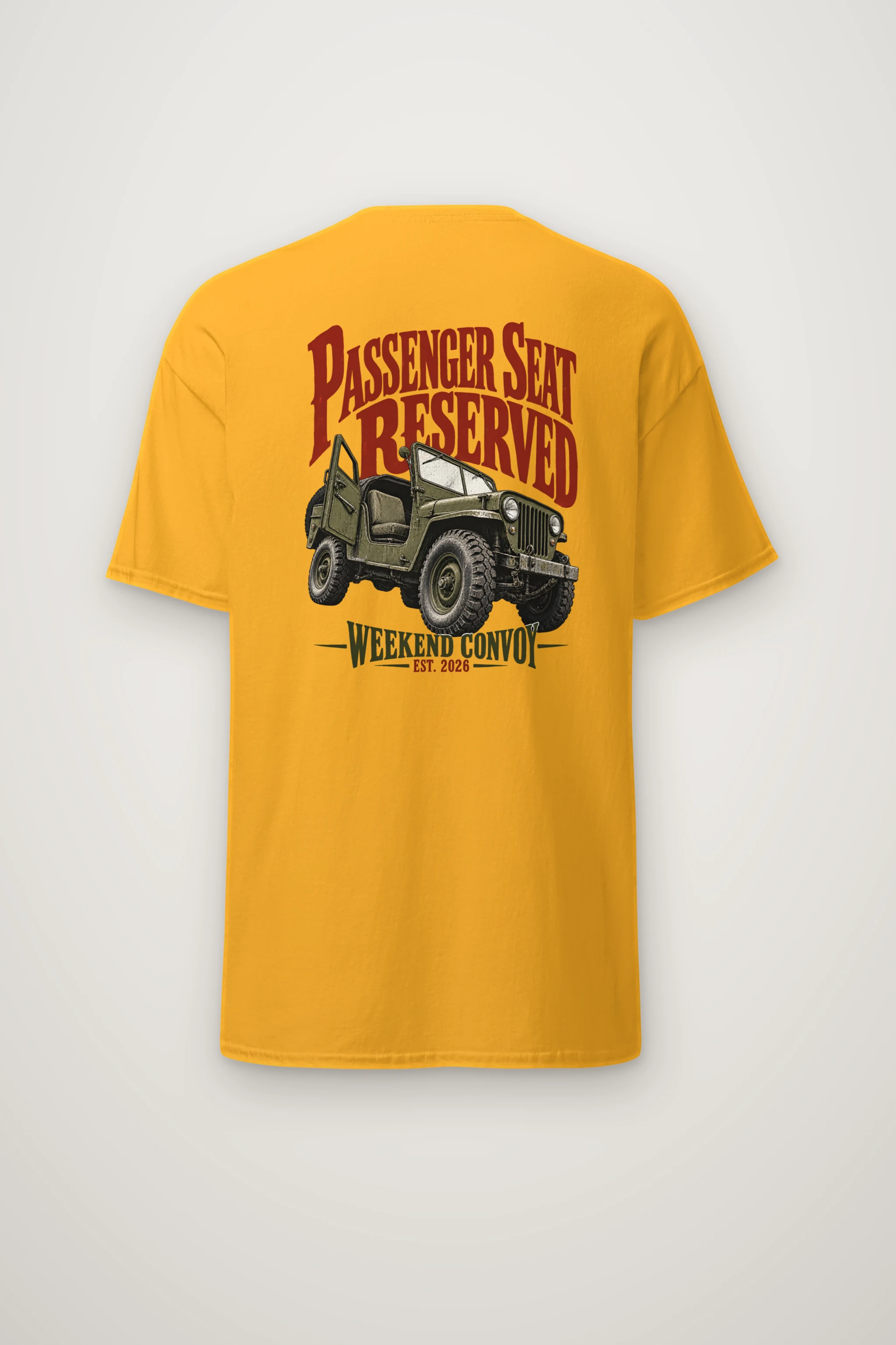 "Passenger Seat Reserved" Heavyweight Unisex Crewneck T-shirt