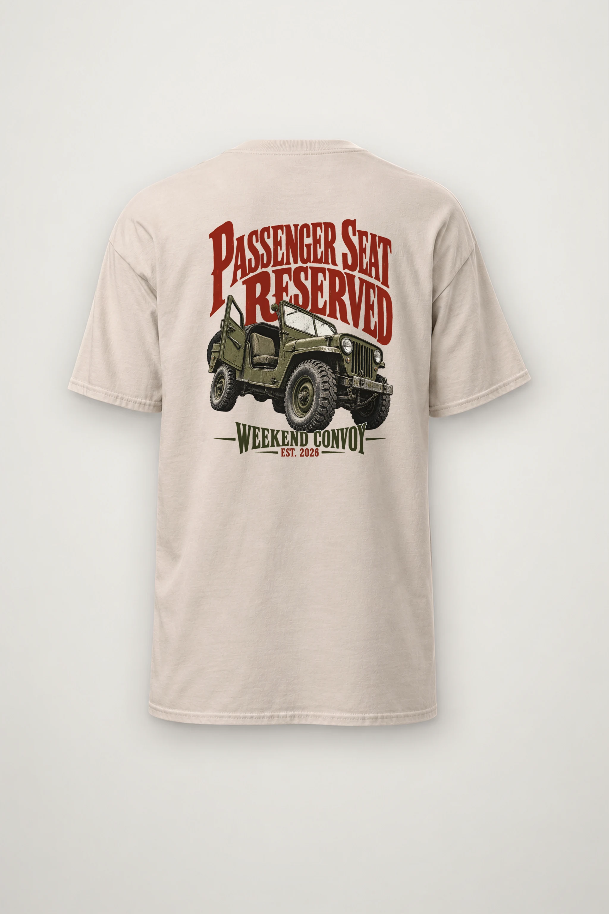 "Passenger Seat Reserved" Heavyweight Unisex Crewneck T-shirt