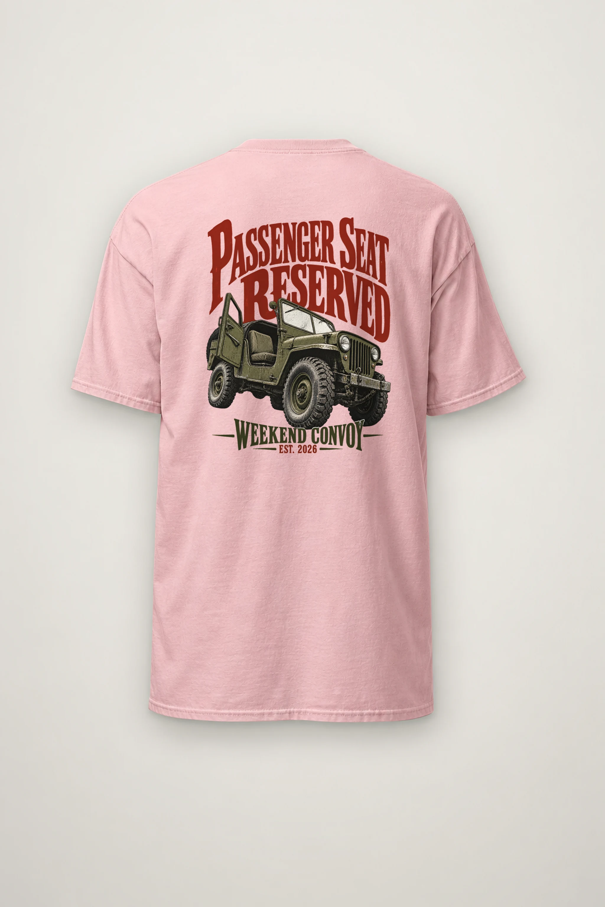 "Passenger Seat Reserved" Heavyweight Unisex Crewneck T-shirt