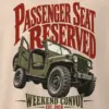 "Passenger Seat Reserved" Men's Oversized Heavyweight Crewneck T-Shirt