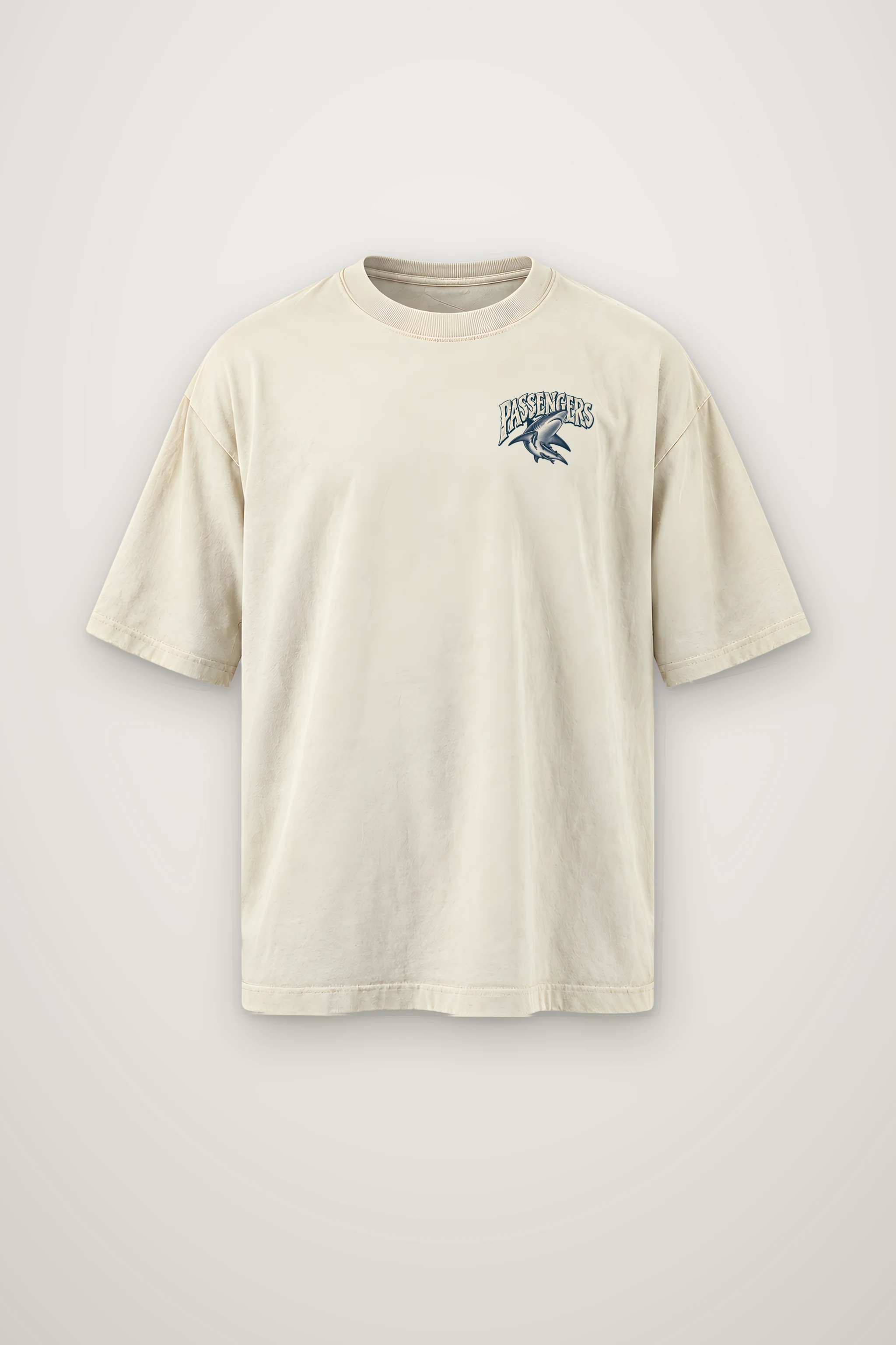 "Passengers Were Not Part of the Plan" Men's Oversized Heavyweight Crewneck T-Shirt