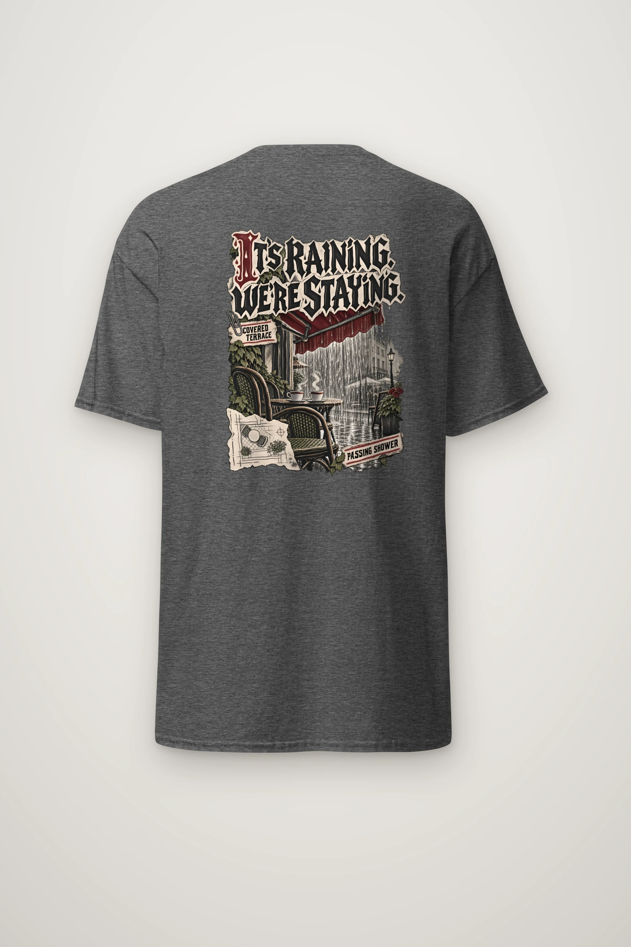 "Passing Shower" Heavyweight Unisex Crewneck T-shirt