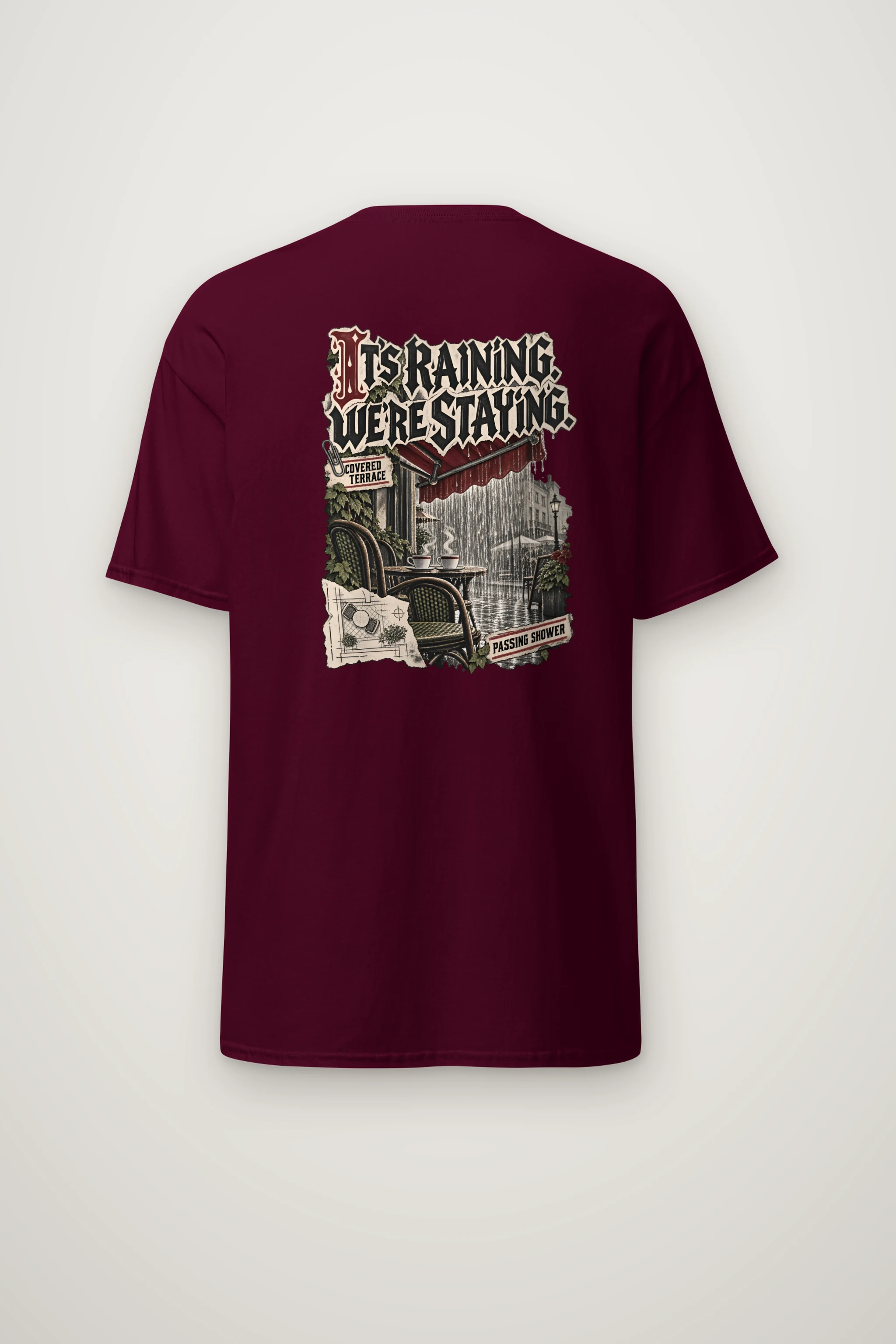 "Passing Shower" Heavyweight Unisex Crewneck T-shirt
