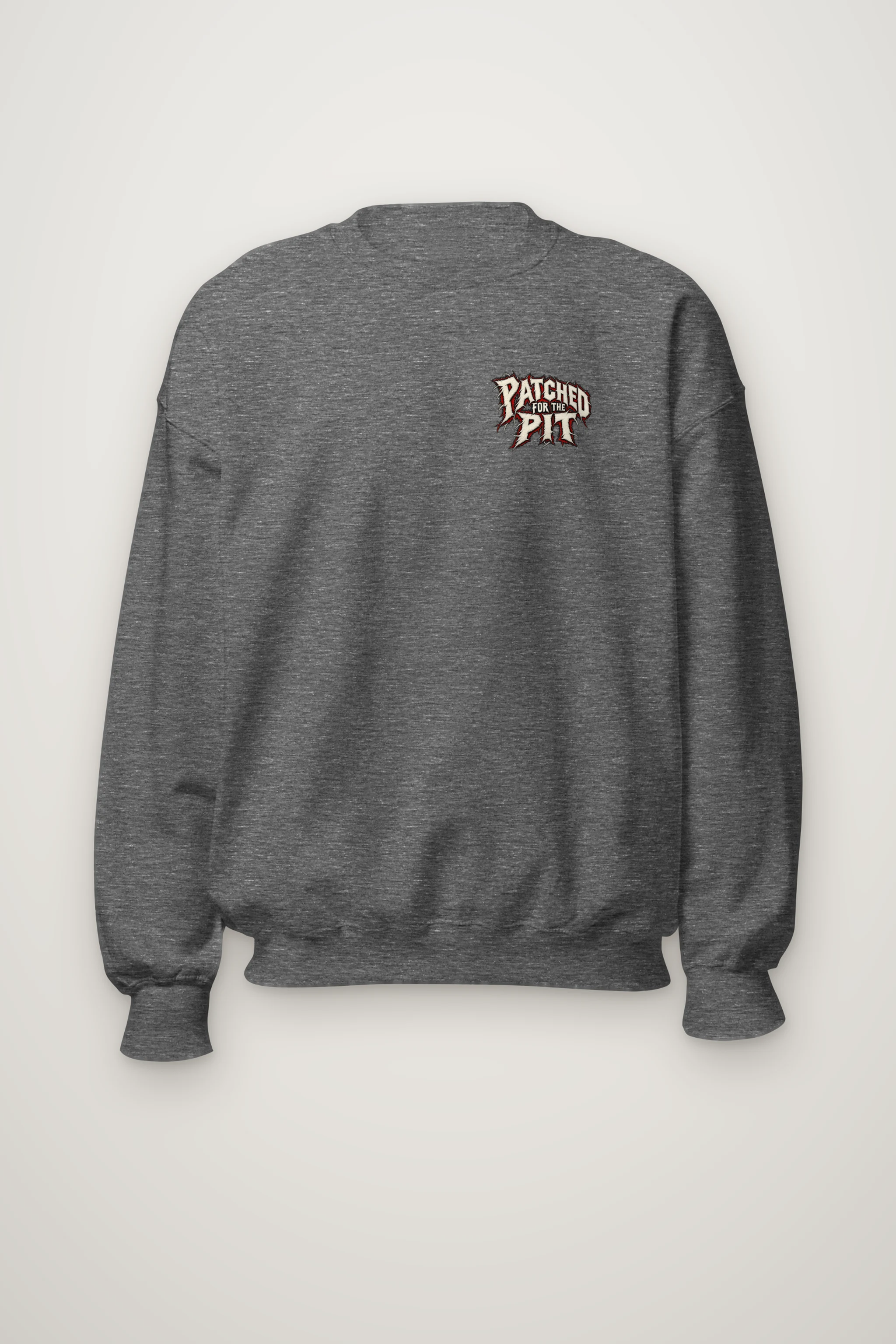 "Patched for the Pit" Heavy Blend Unisex Crewneck Sweatshirt