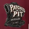 "Patched for the Pit" Heavyweight Unisex Crewneck T-shirt