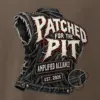 "Patched for the Pit" Men's Oversized Heavyweight Crewneck T-Shirt