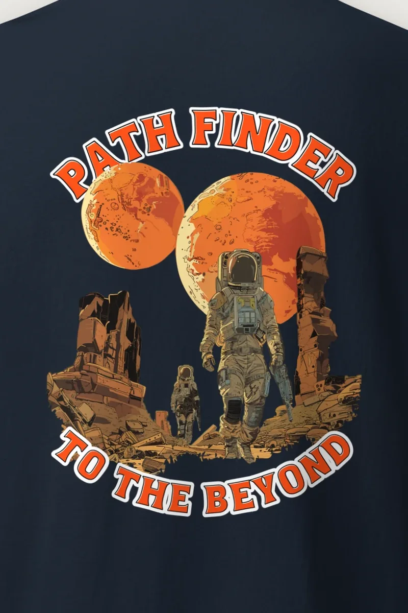 "Path Finder" Heavyweight Unisex Crewneck T-shirt