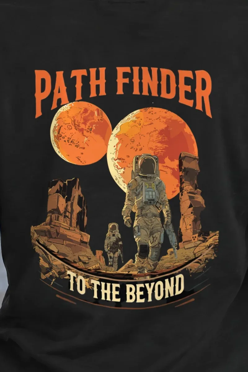 "Path Finder To The Beyond" Heavyweight Unisex Crewneck T-shirt