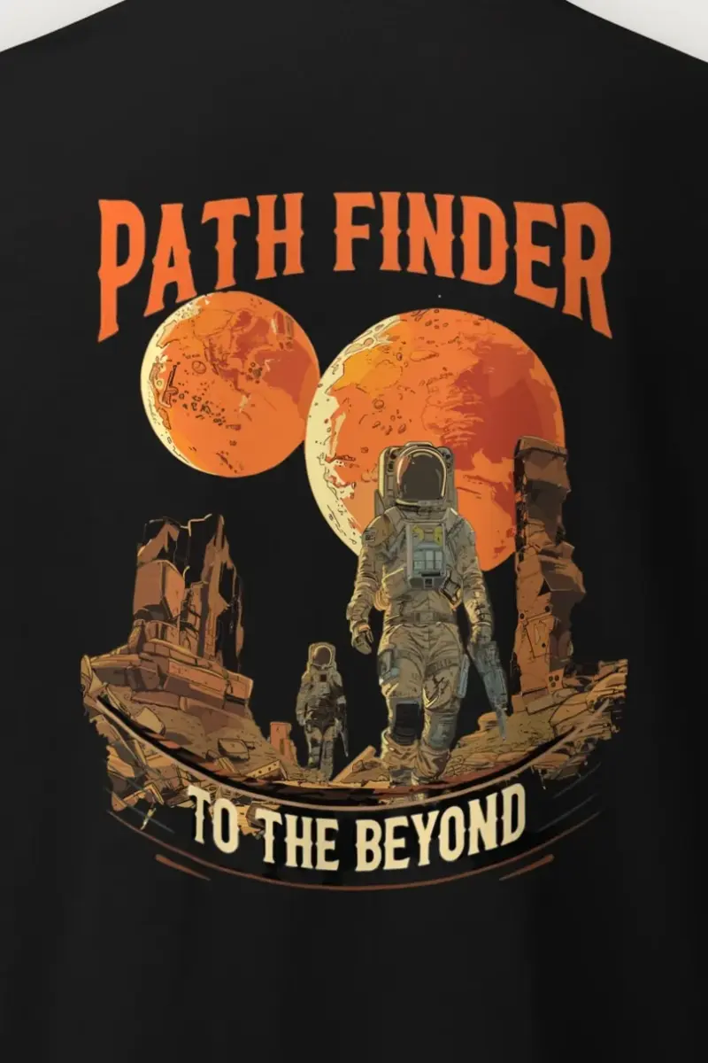 "Path Finder To The Beyond" Heavyweight Unisex Crewneck T-shirt
