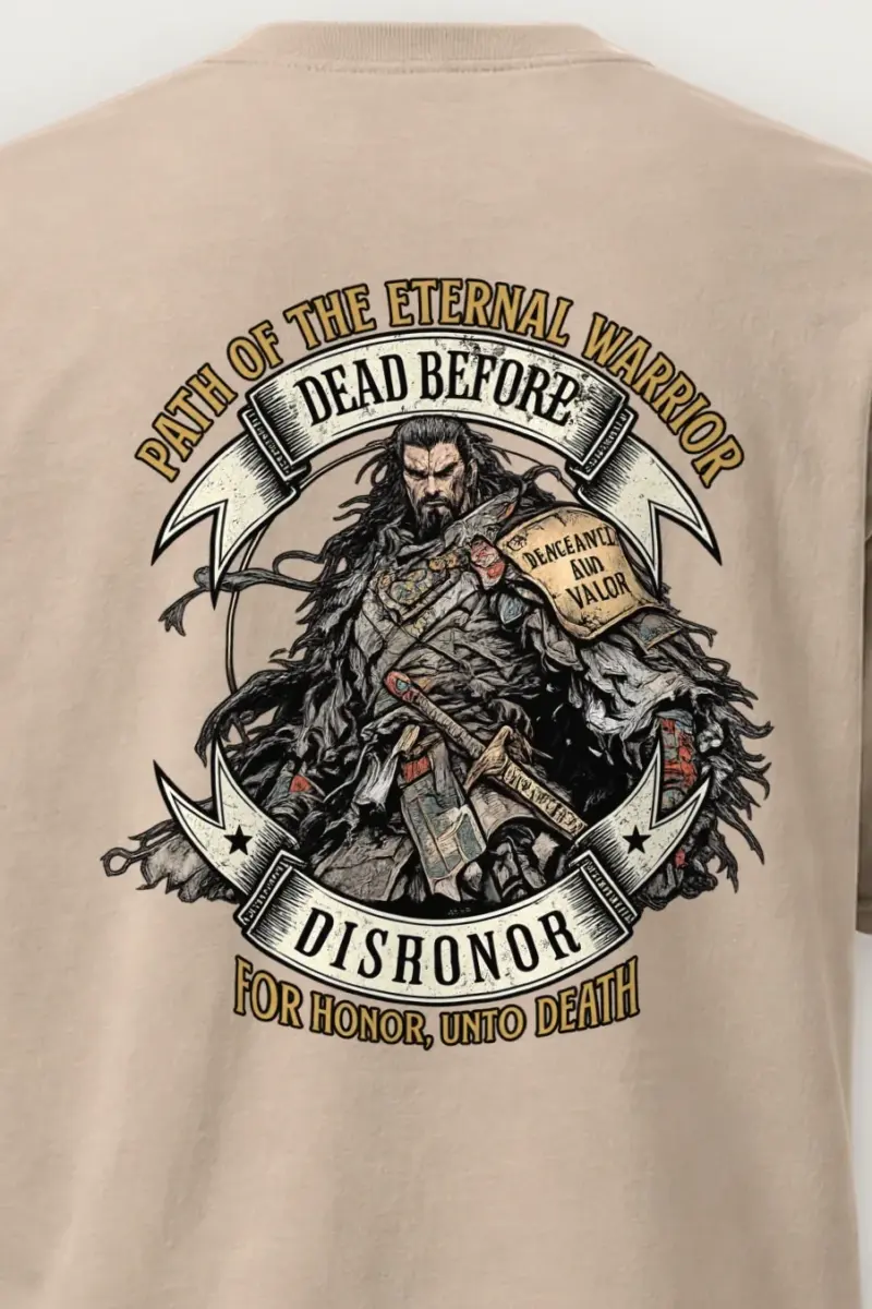 "Path Of The Eternal Warrior" Heavyweight Unisex Crewneck T-shirt