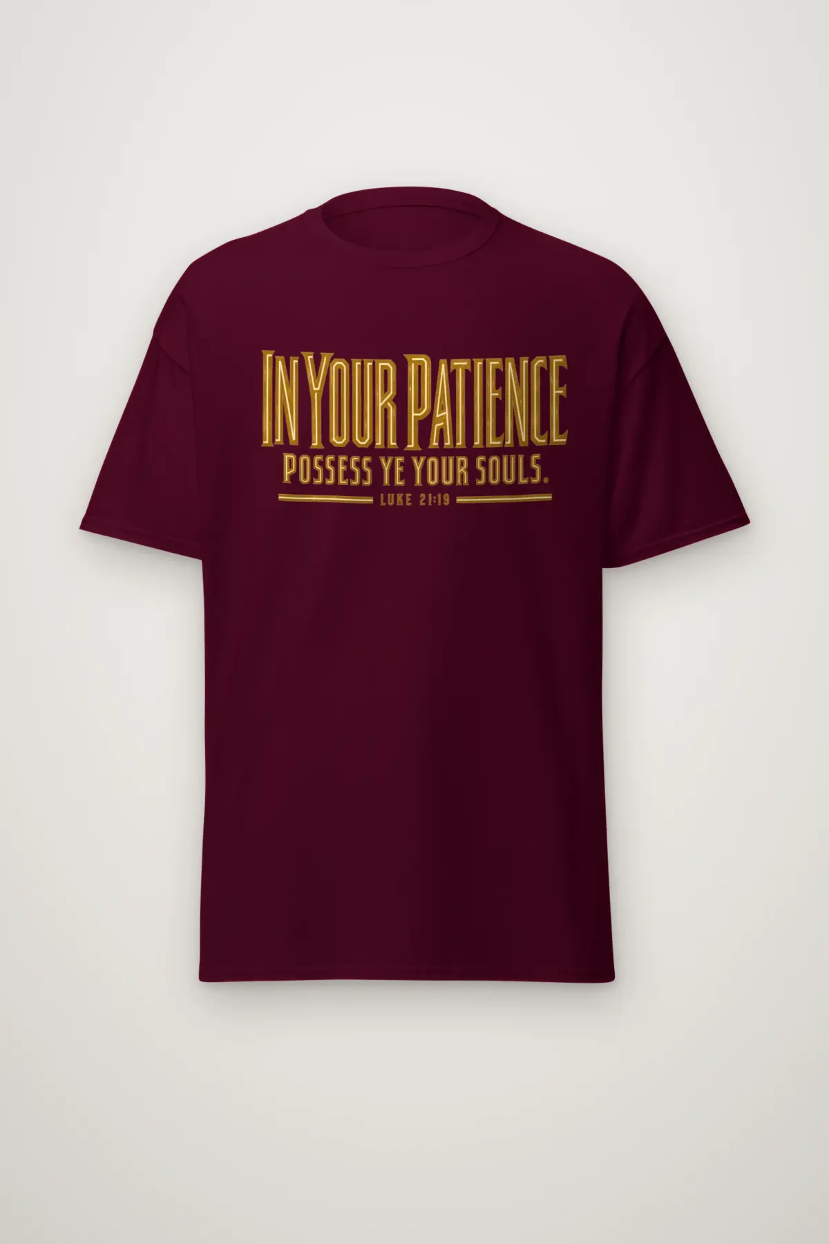 "Patience and Soul Verse" Heavyweight Unisex Crewneck T-shirt