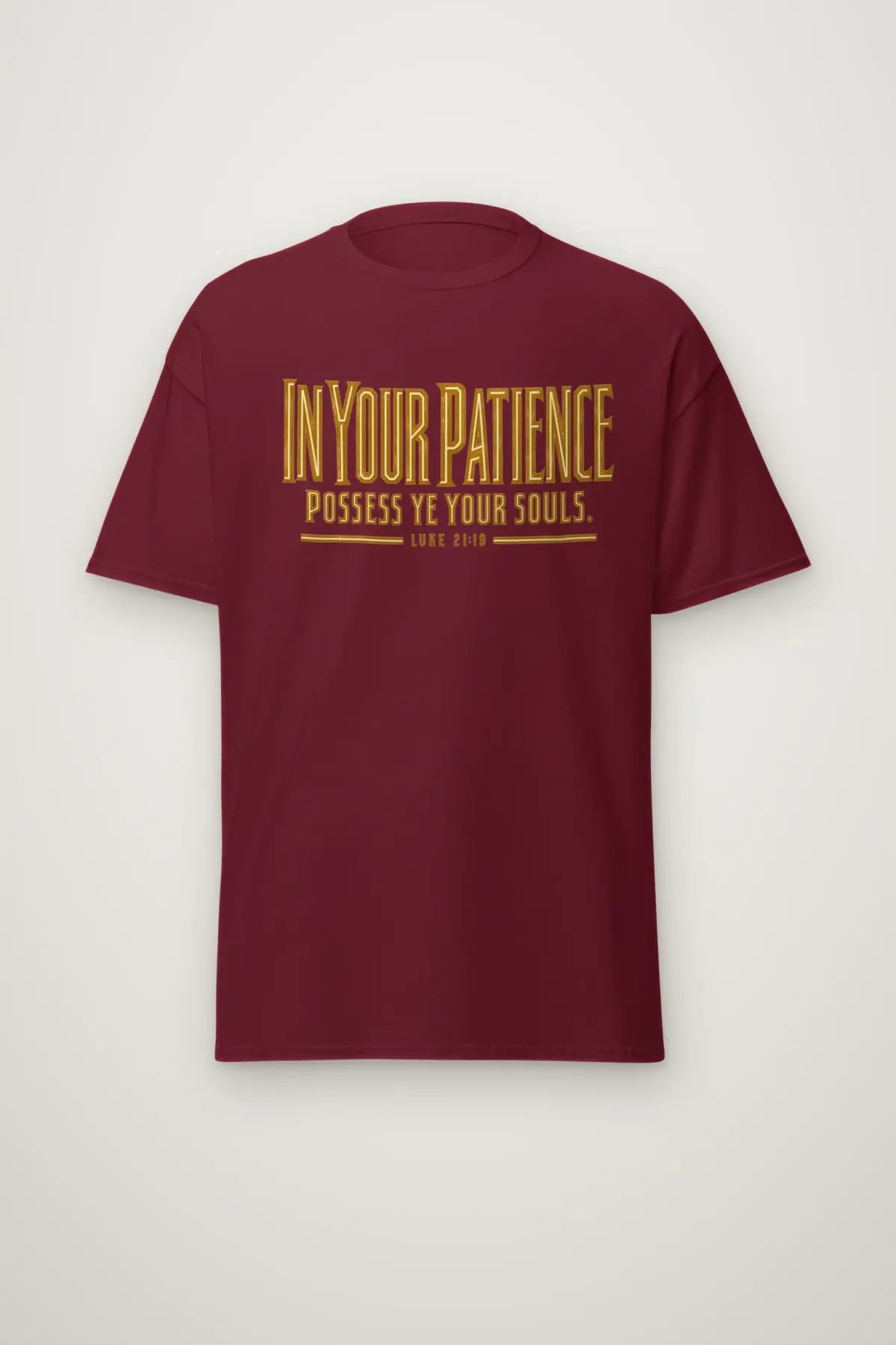 "Patience and Soul Verse" Heavyweight Unisex Crewneck T-shirt