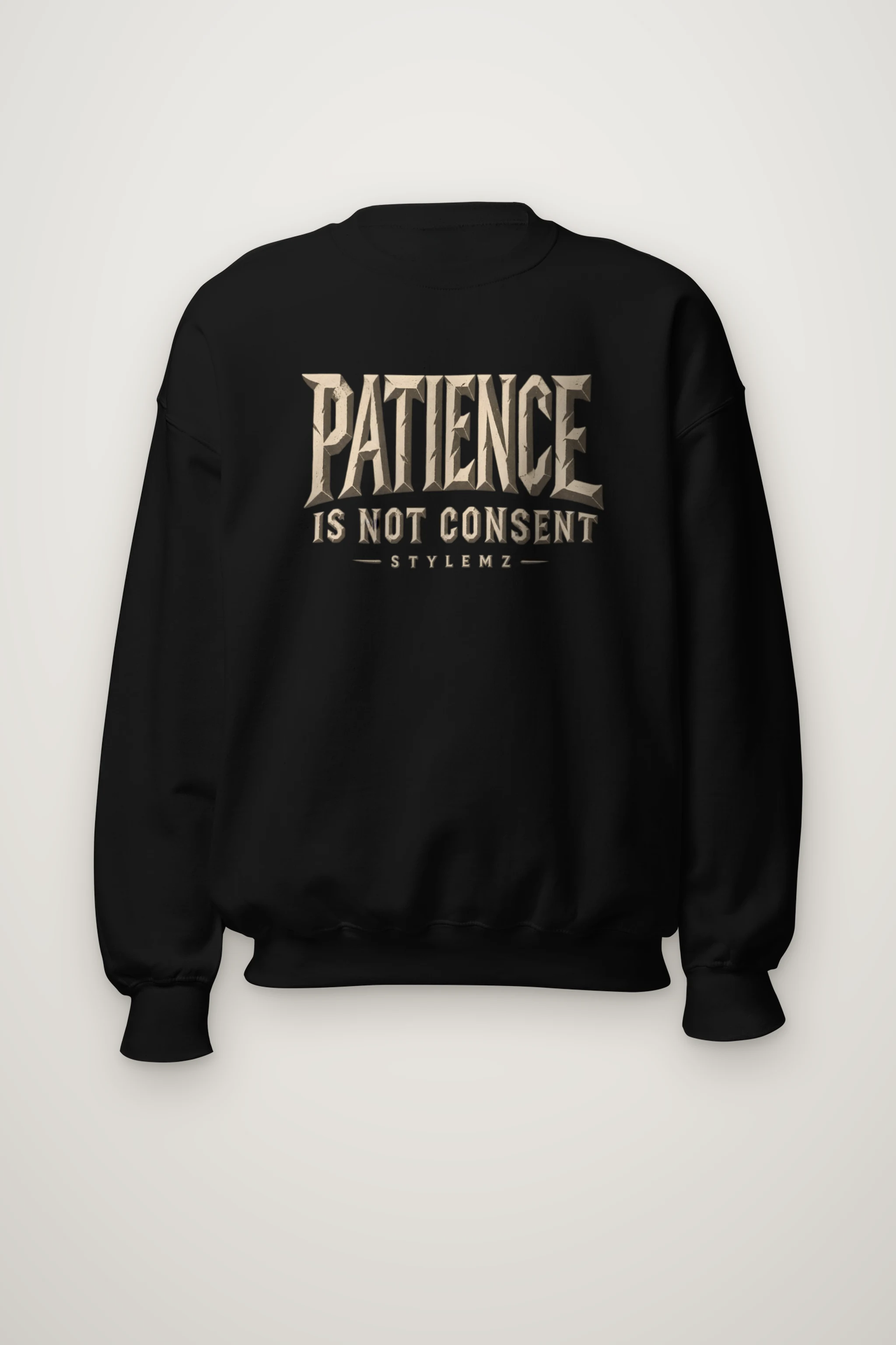 "Patience Is Not Consent" Heavy Blend Unisex Crewneck Sweatshirt