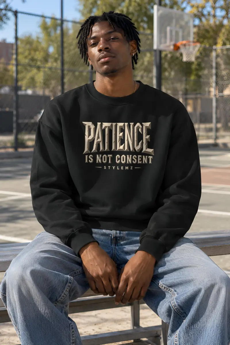 "Patience Is Not Consent" Heavy Blend Unisex Crewneck Sweatshirt