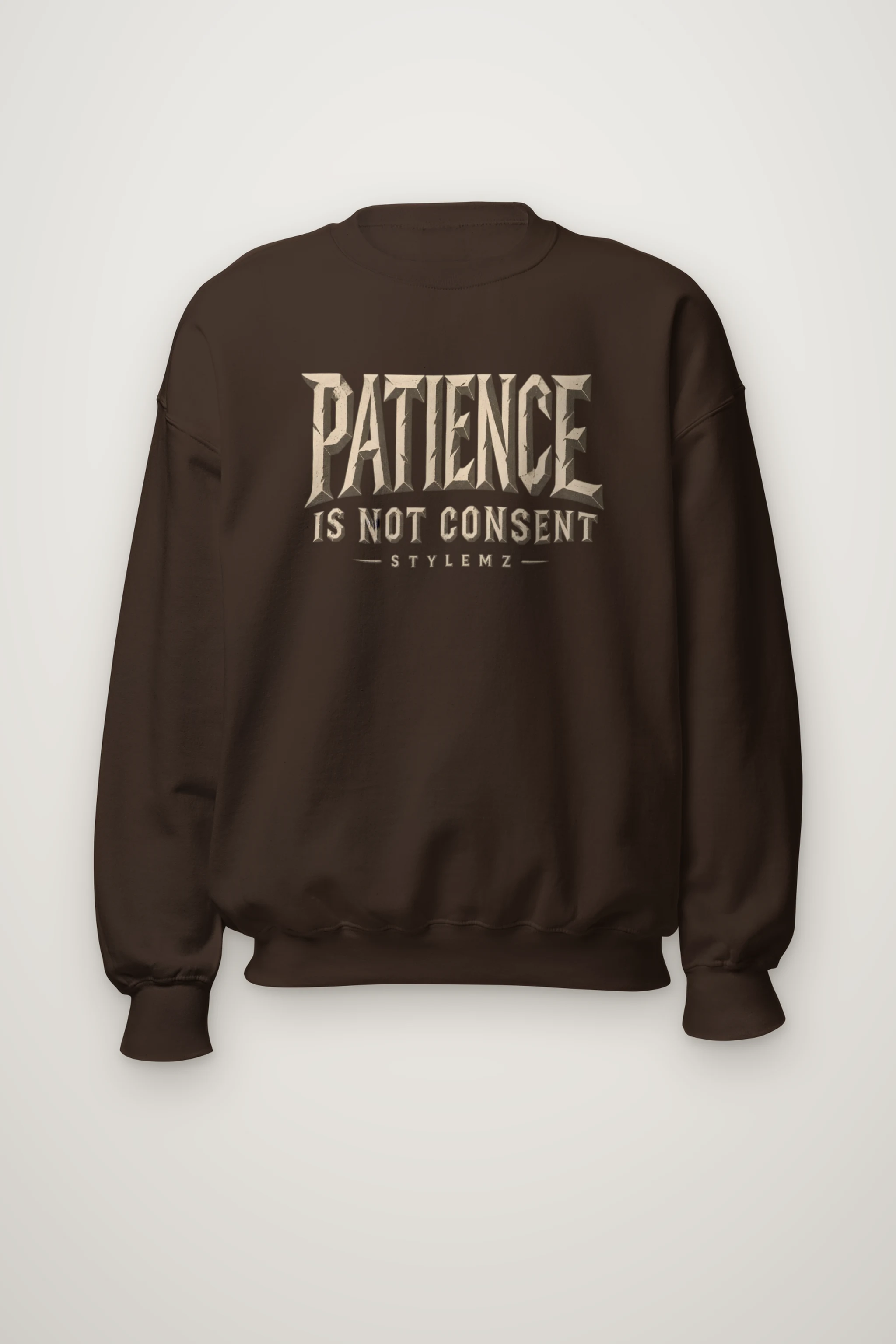 "Patience Is Not Consent" Heavy Blend Unisex Crewneck Sweatshirt
