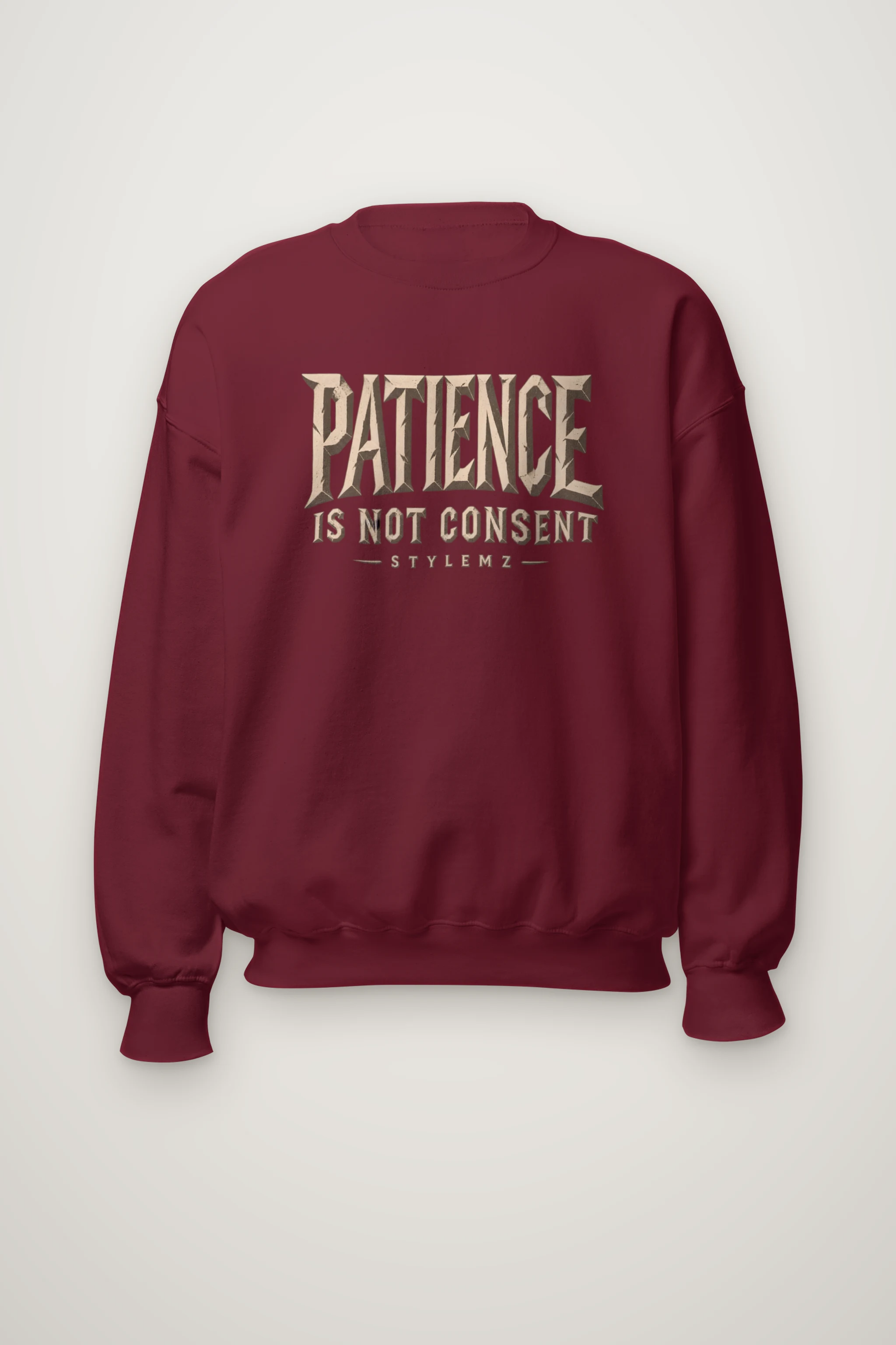 "Patience Is Not Consent" Heavy Blend Unisex Crewneck Sweatshirt