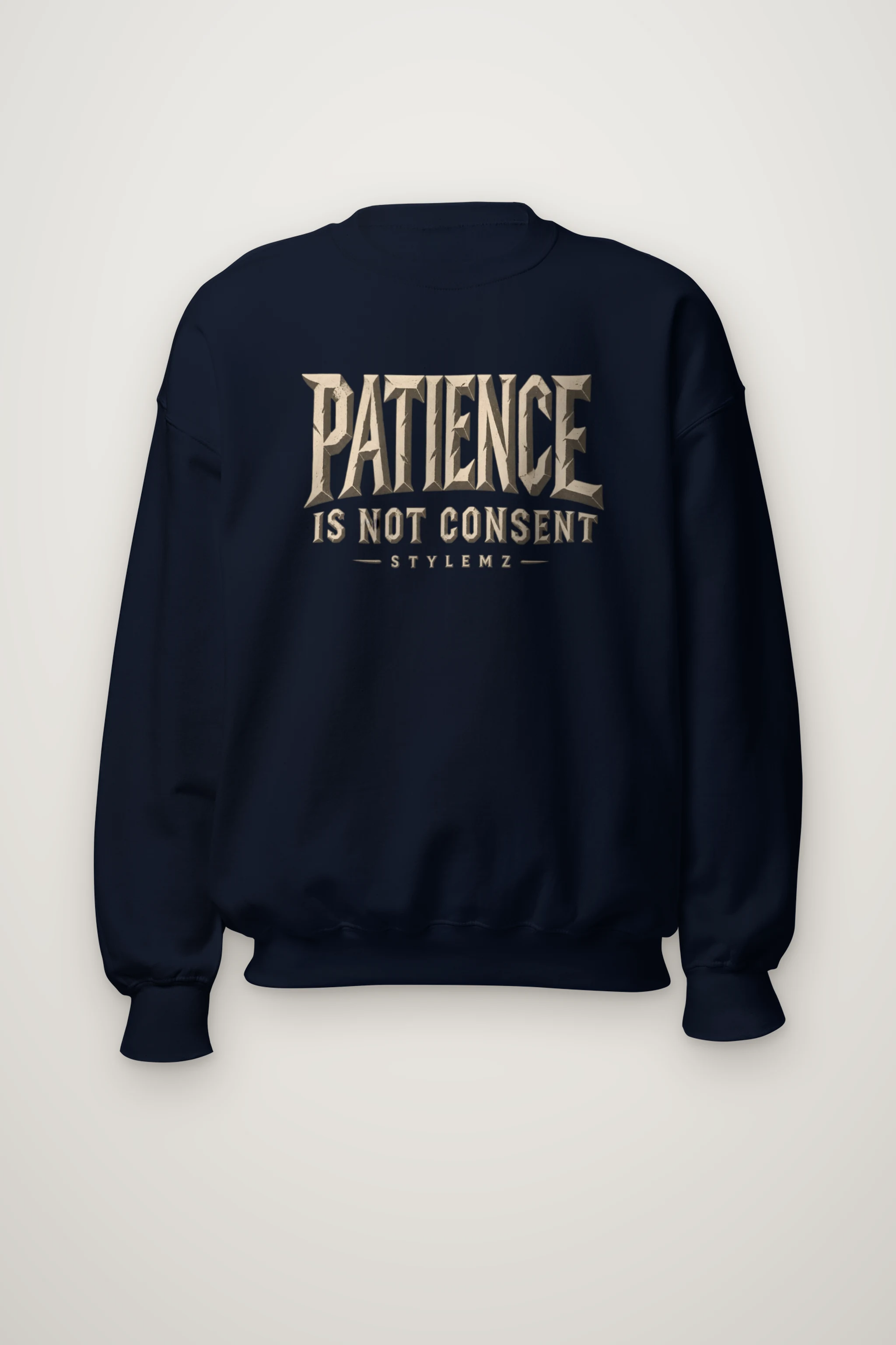 "Patience Is Not Consent" Heavy Blend Unisex Crewneck Sweatshirt