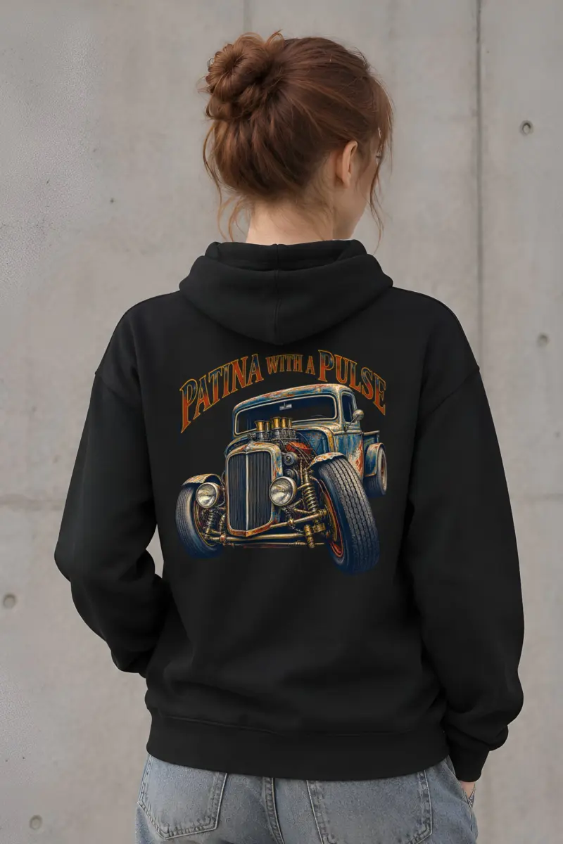 “Patina With a Pulse” Heavy Blend Unisex Pullover Hoodie