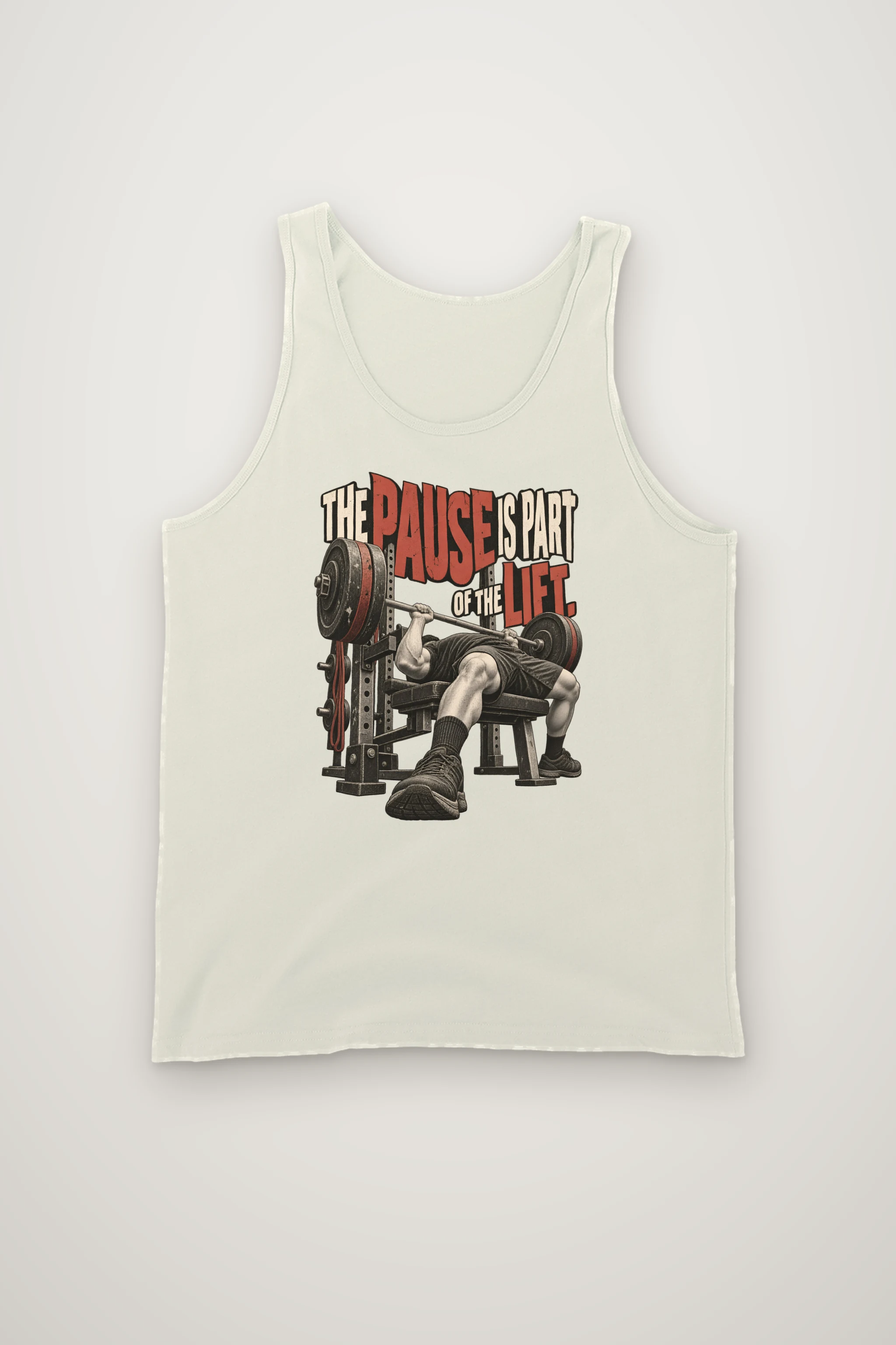 "Paused Bench Press Lifter" Unisex Jersey Tank