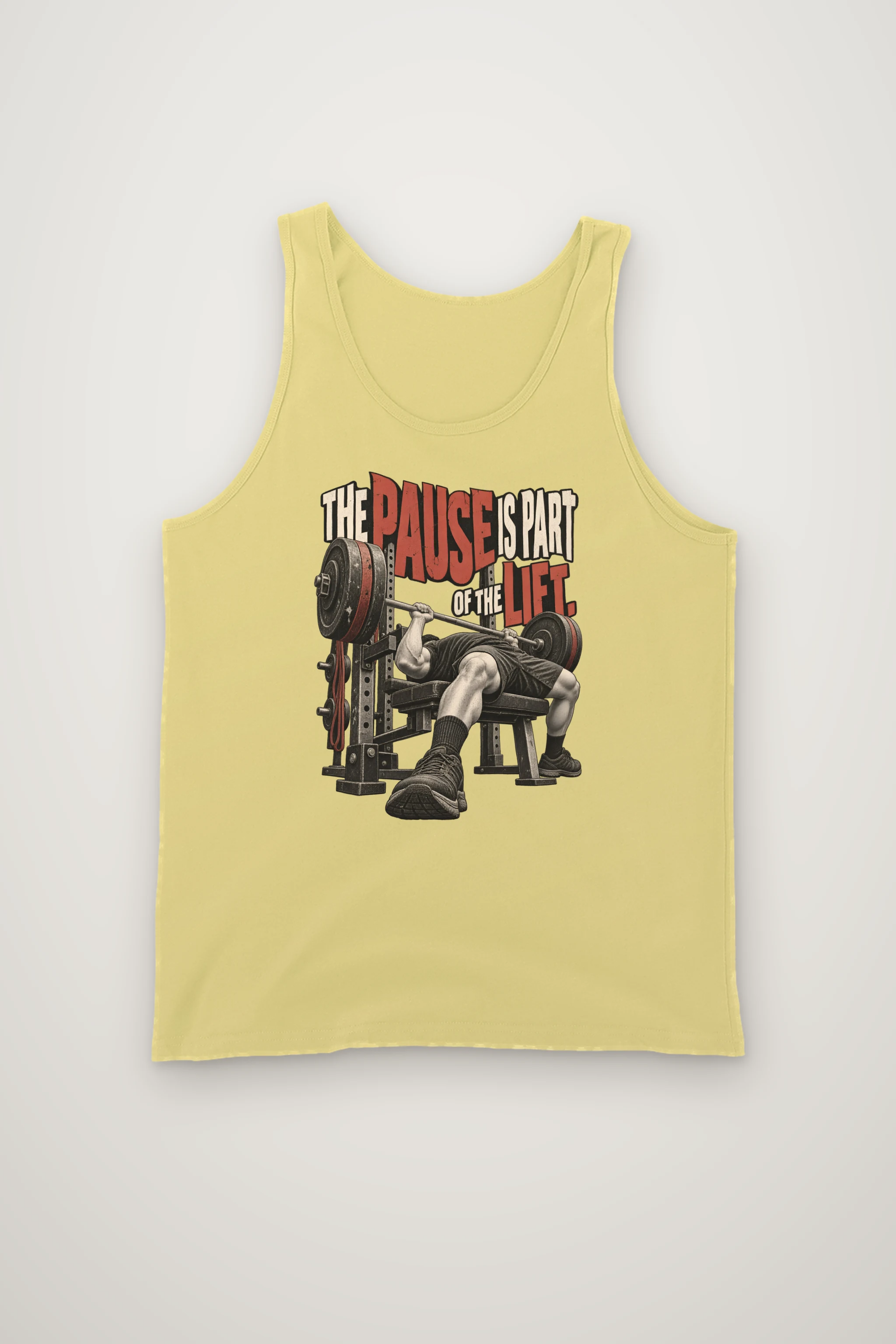 "Paused Bench Press Lifter" Unisex Jersey Tank