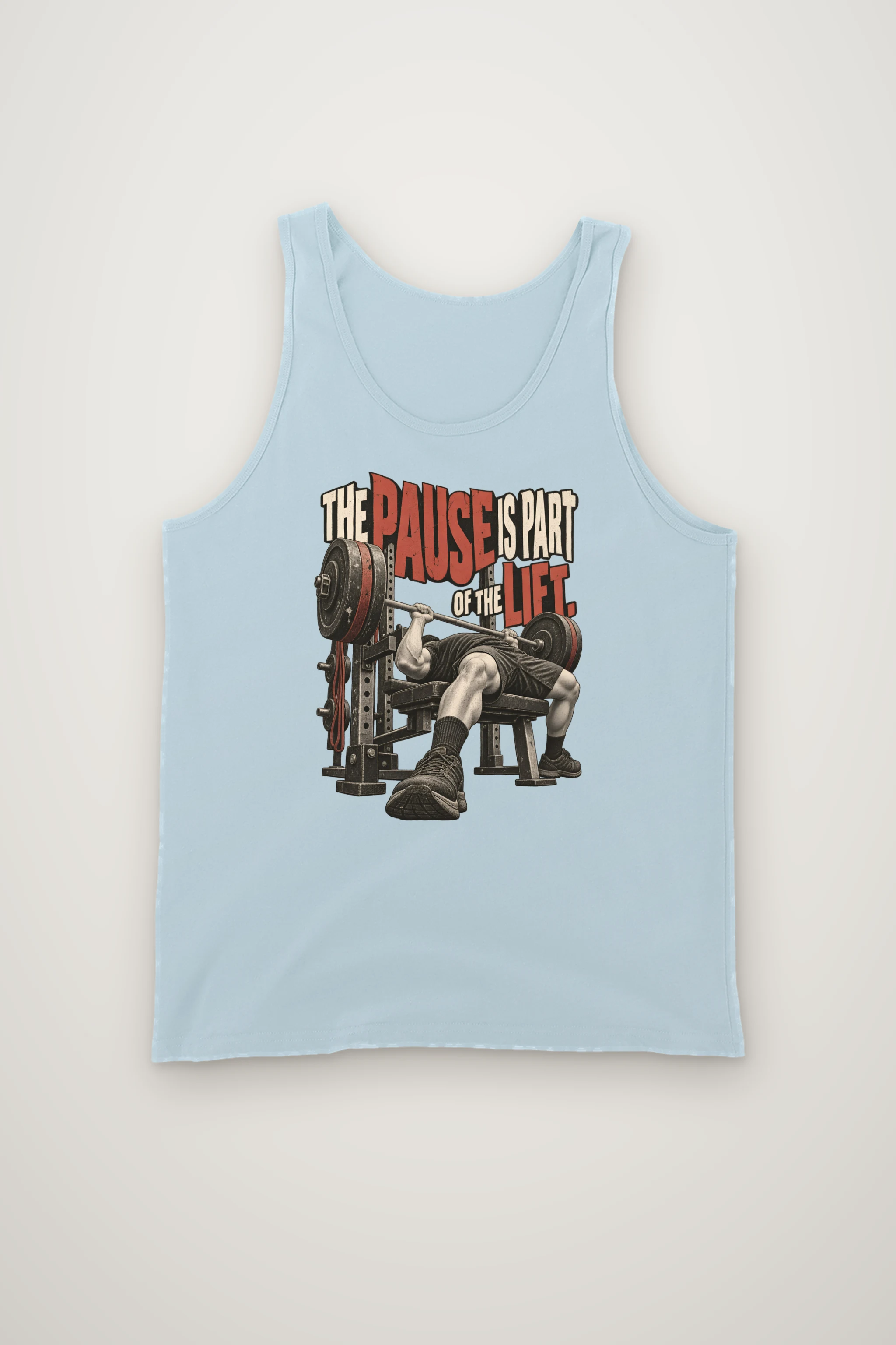 "Paused Bench Press Lifter" Unisex Jersey Tank