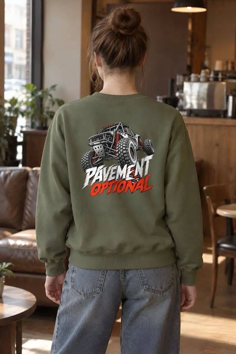 "Pavement Optional" Heavy Blend Unisex Crewneck Sweatshirt