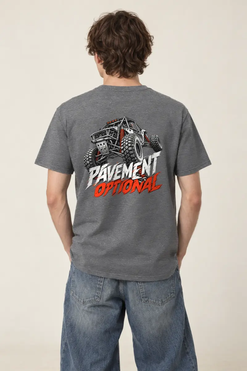 "Pavement Optional" Heavyweight Unisex Crewneck T-shirt