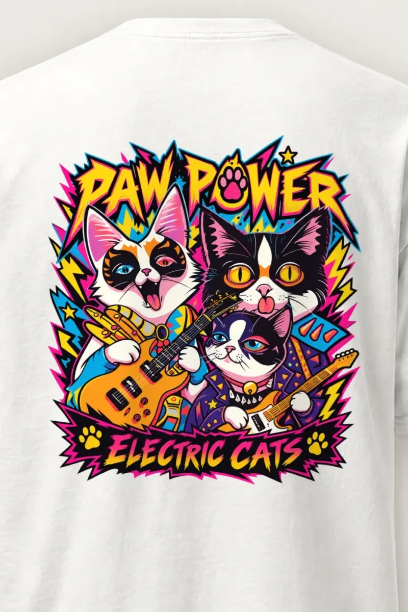 "Paw Power" Heavyweight Unisex Crewneck T-shirt