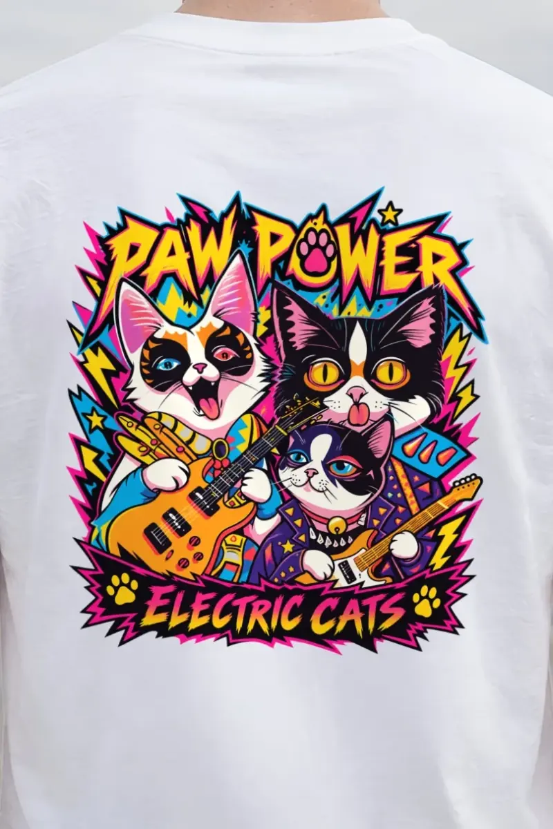 "Paw Power" Heavyweight Unisex Crewneck T-shirt