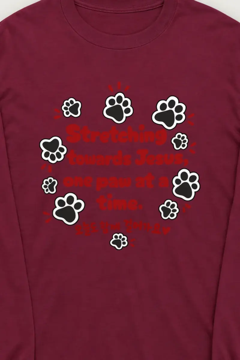 "Paws Toward Jesus" Unisex Longsleeve T-shirt
