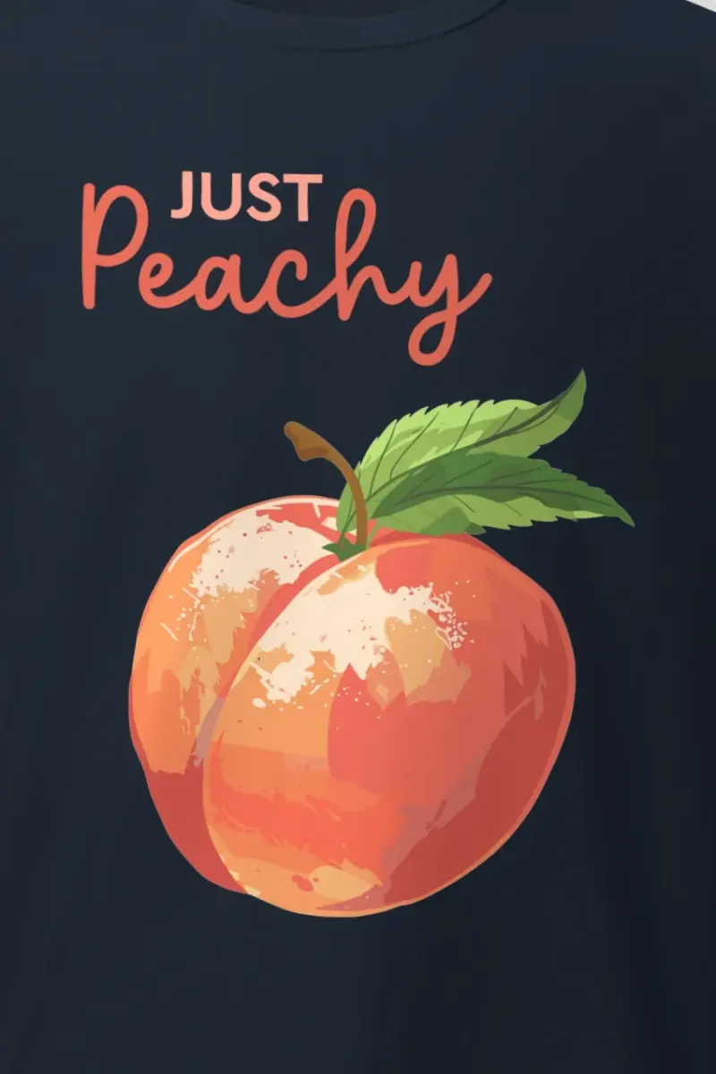 "Peach Bloom" Heavyweight Unisex Crewneck T-shirt