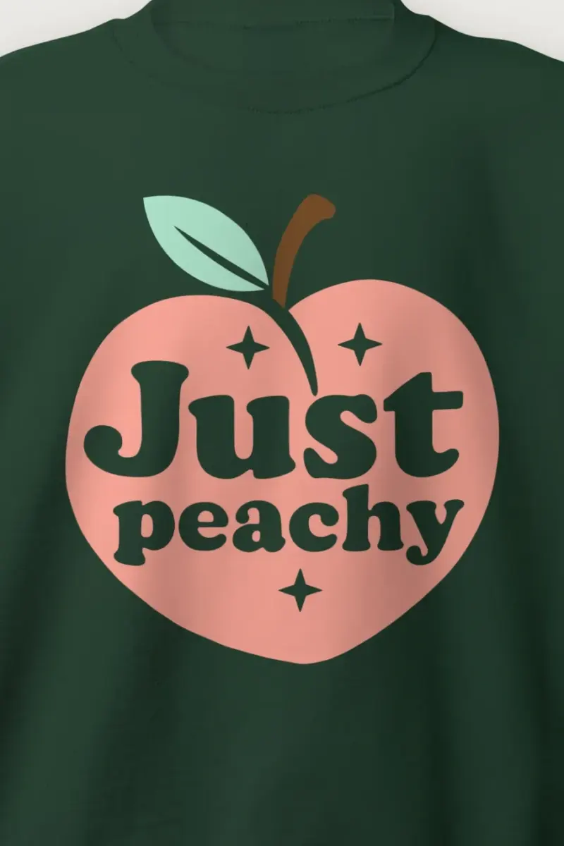 "Peach Leaf Sparkles" Heavy Blend Unisex Crewneck Sweatshirt