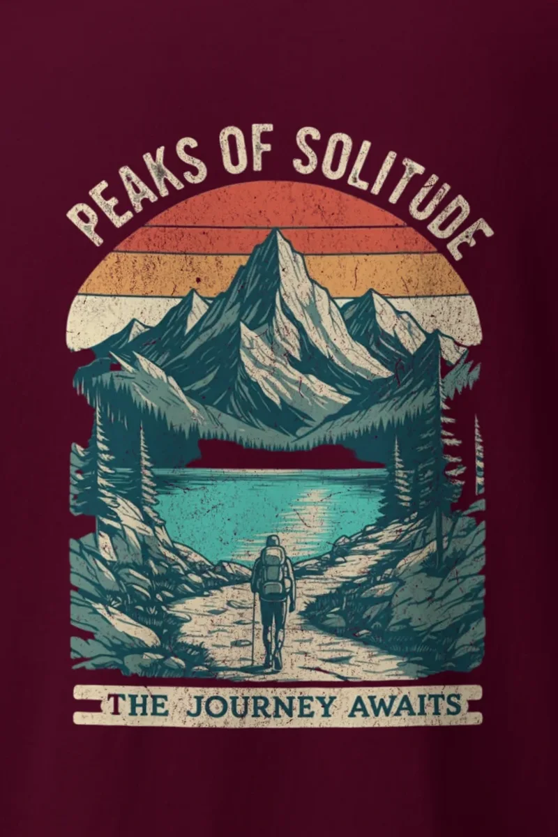 "Peaks Of Solitude" Heavyweight Unisex Crewneck T-shirt