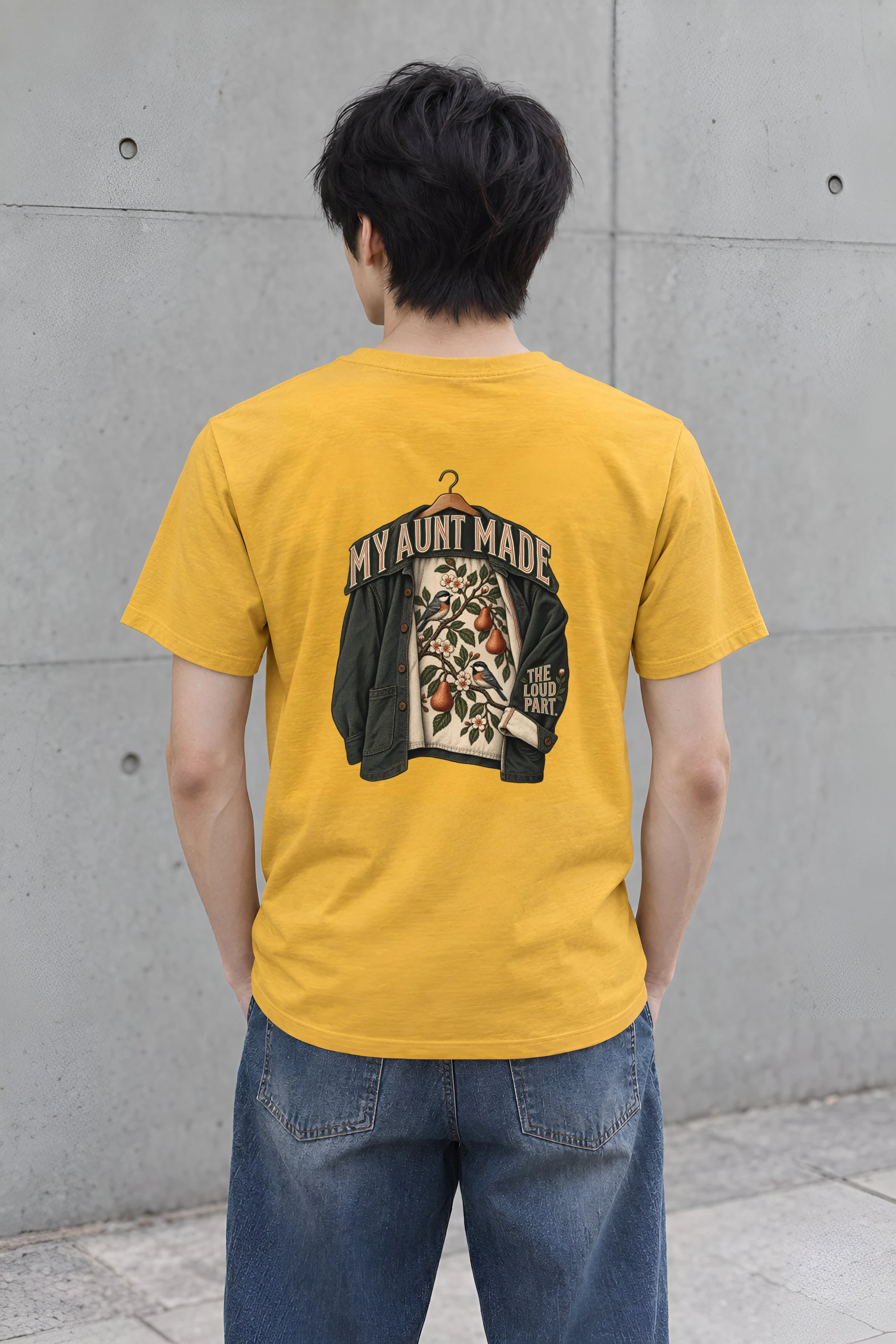 "Pear Branch Work Jacket" Heavyweight Unisex Crewneck T-shirt
