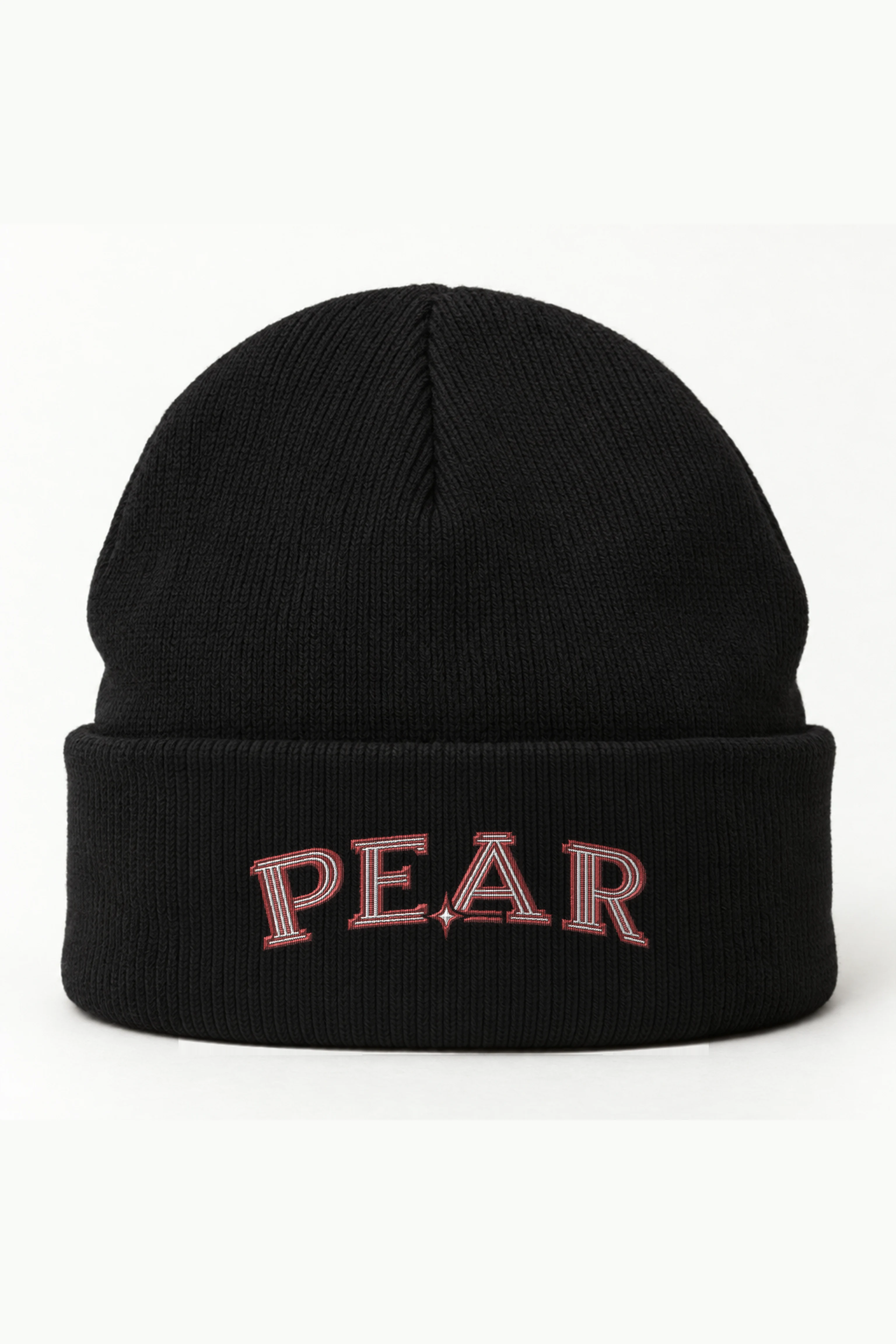 "PEAR" Cuffed Beanie · Embroidered