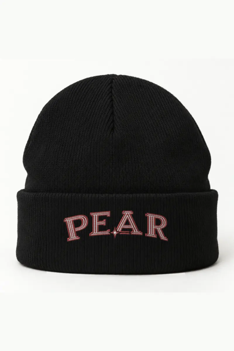 "PEAR" Cuffed Beanie · Embroidered