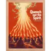 "Pentecost Tongues of Fire" Premium Wooden Framed Poster