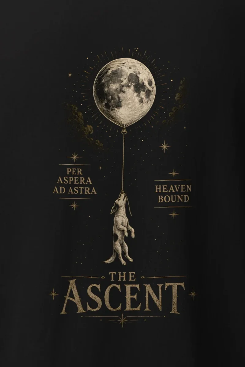 "Per Aspera Ad Astra" Heavyweight Unisex Crewneck T-shirt