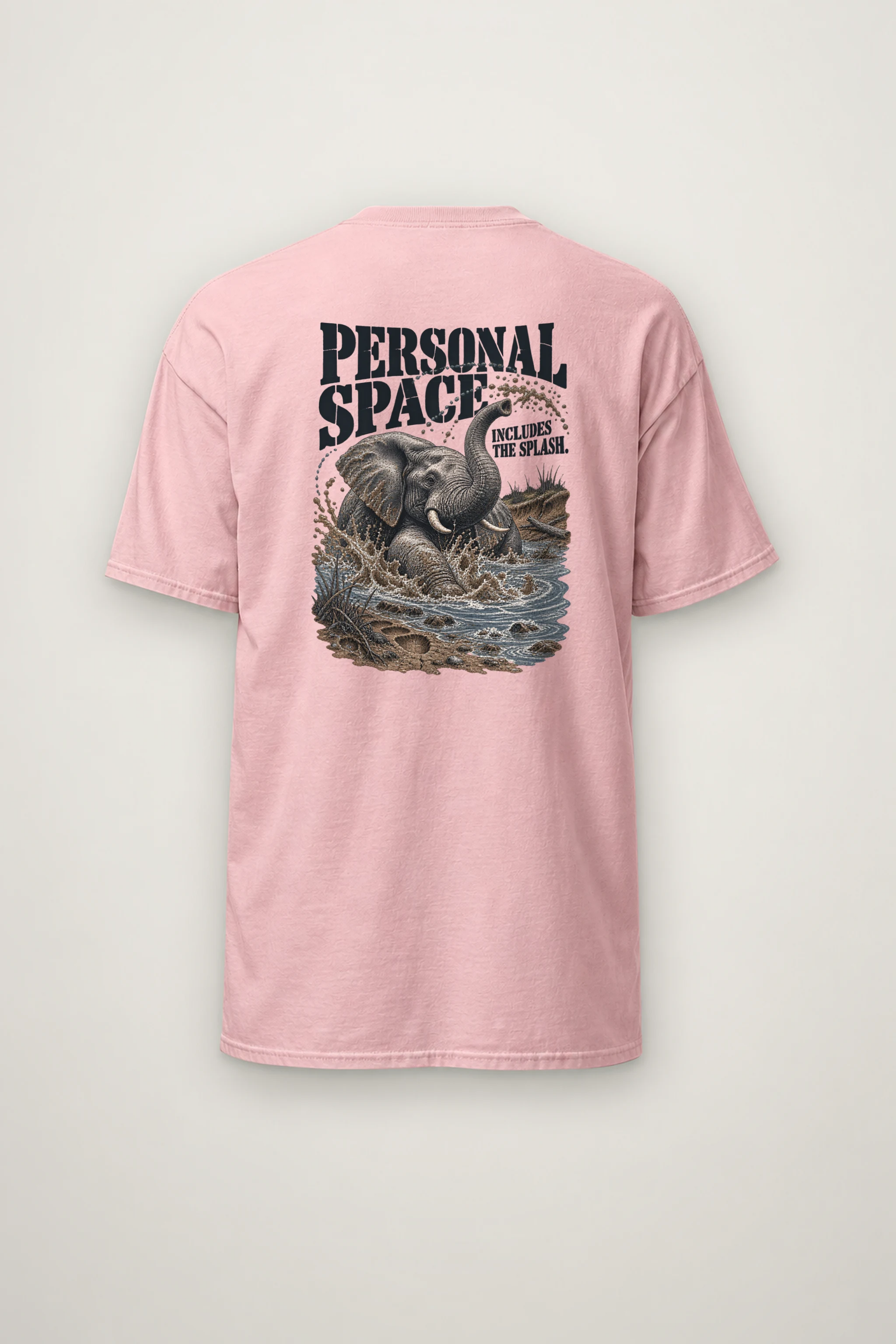 "Personal Space Includes The Splash" Heavyweight Unisex Crewneck T-shirt