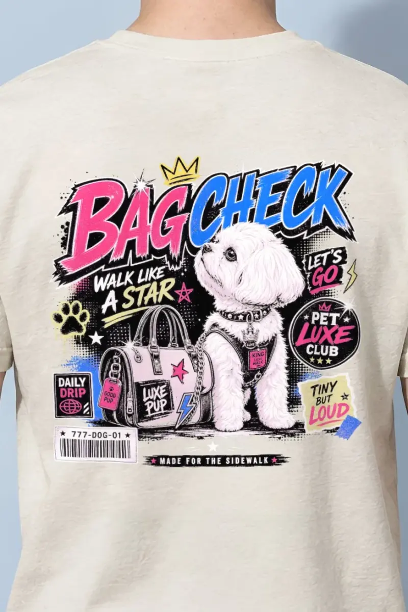 "Pet Luxe Club" Heavyweight Unisex Crewneck T-shirt