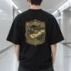 "Petals Across the Keys" Men's Oversized Heavyweight Crewneck T-Shirt