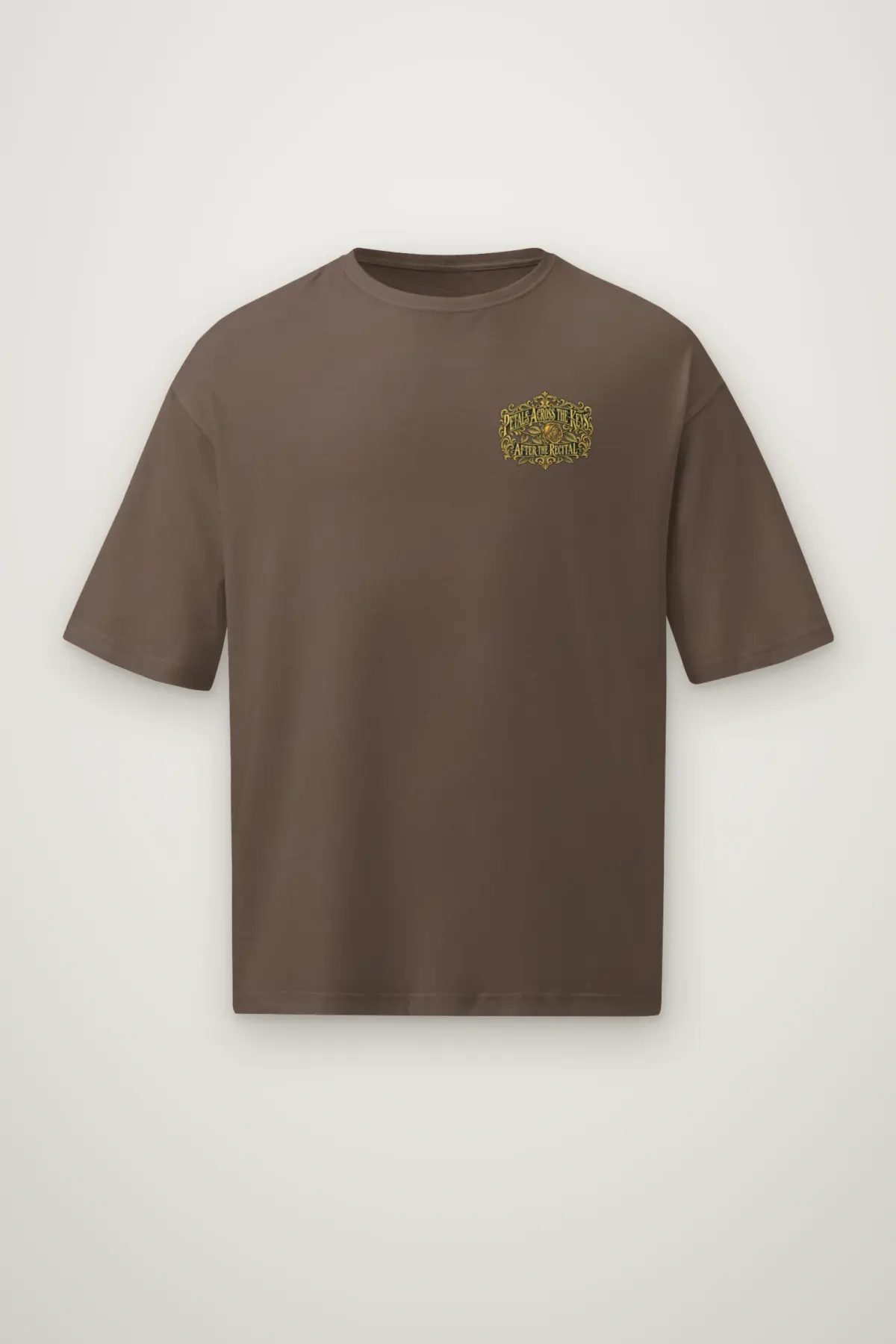 "Petals Across the Keys" Men's Oversized Heavyweight Crewneck T-Shirt