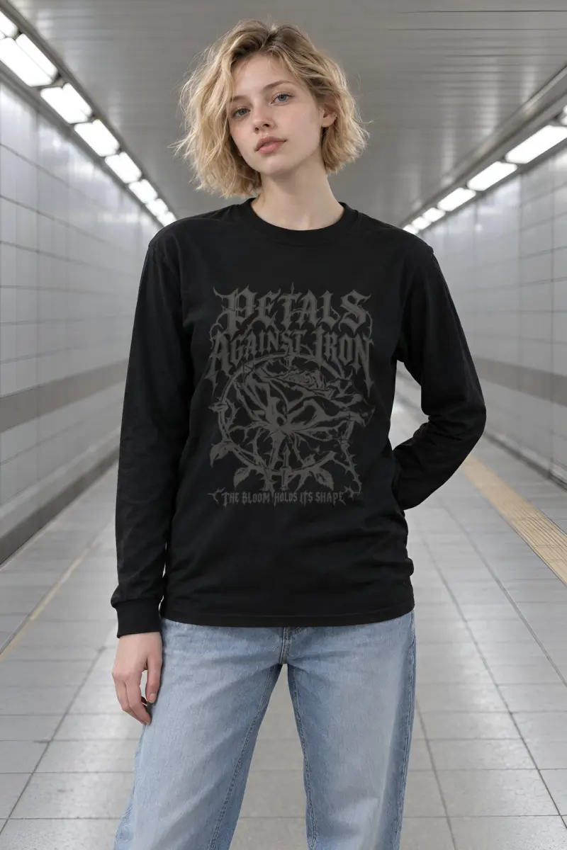 "Petals Against Iron" Unisex Longsleeve T-shirt