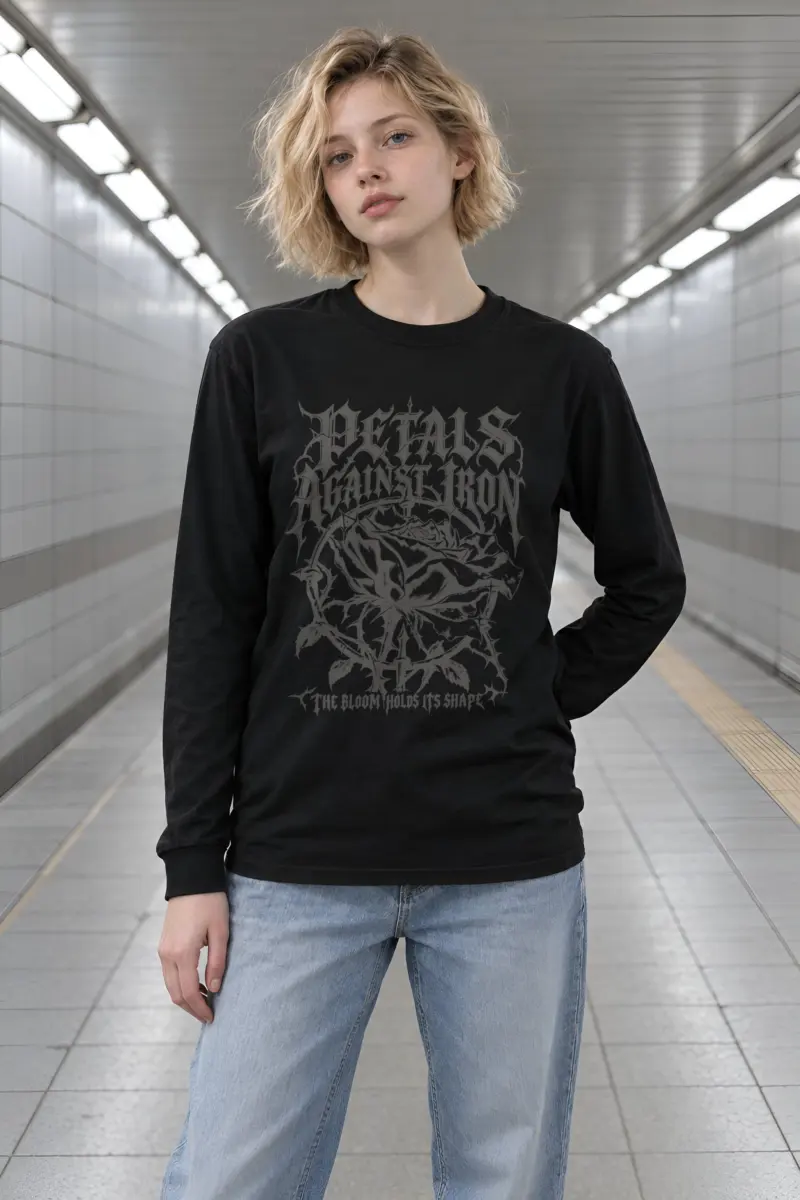"Petals Against Iron" Unisex Longsleeve T-shirt