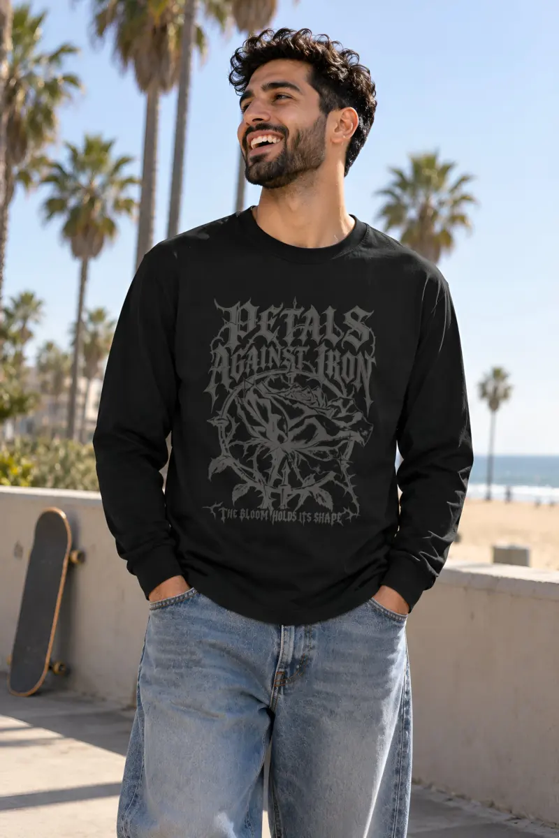 "Petals Against Iron" Unisex Longsleeve T-shirt