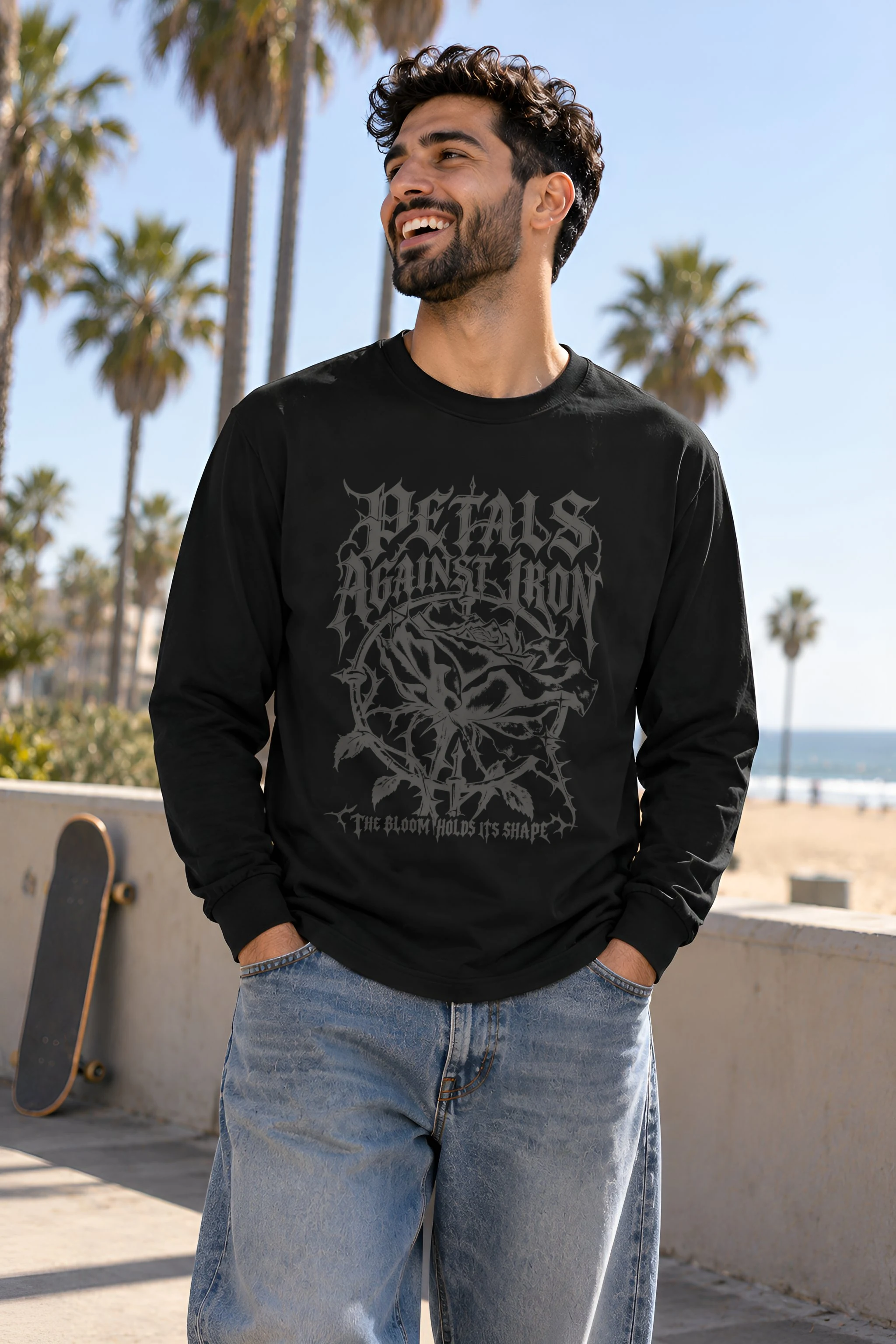 "Petals Against Iron" Unisex Longsleeve T-shirt