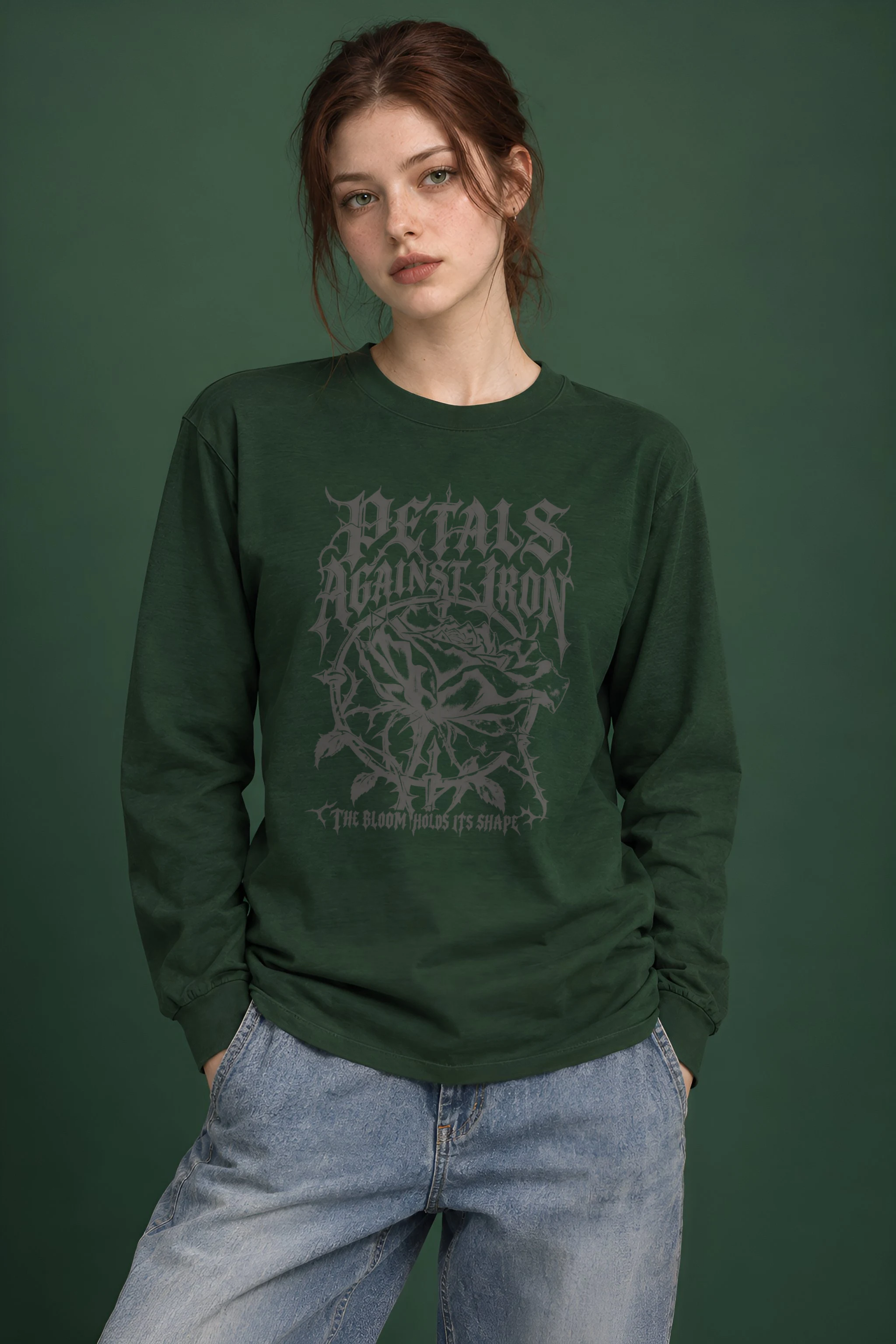 "Petals Against Iron" Unisex Longsleeve T-shirt