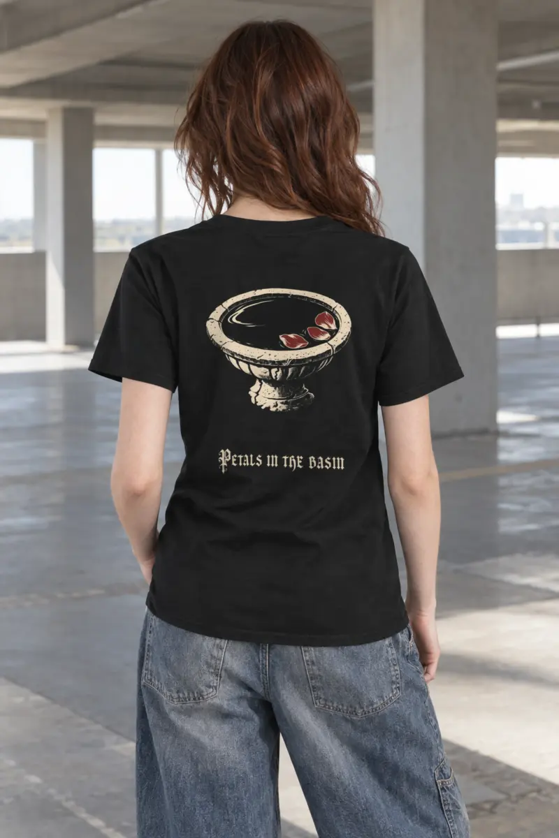 "Petals in the Basin" Heavyweight Unisex Crewneck T-shirt