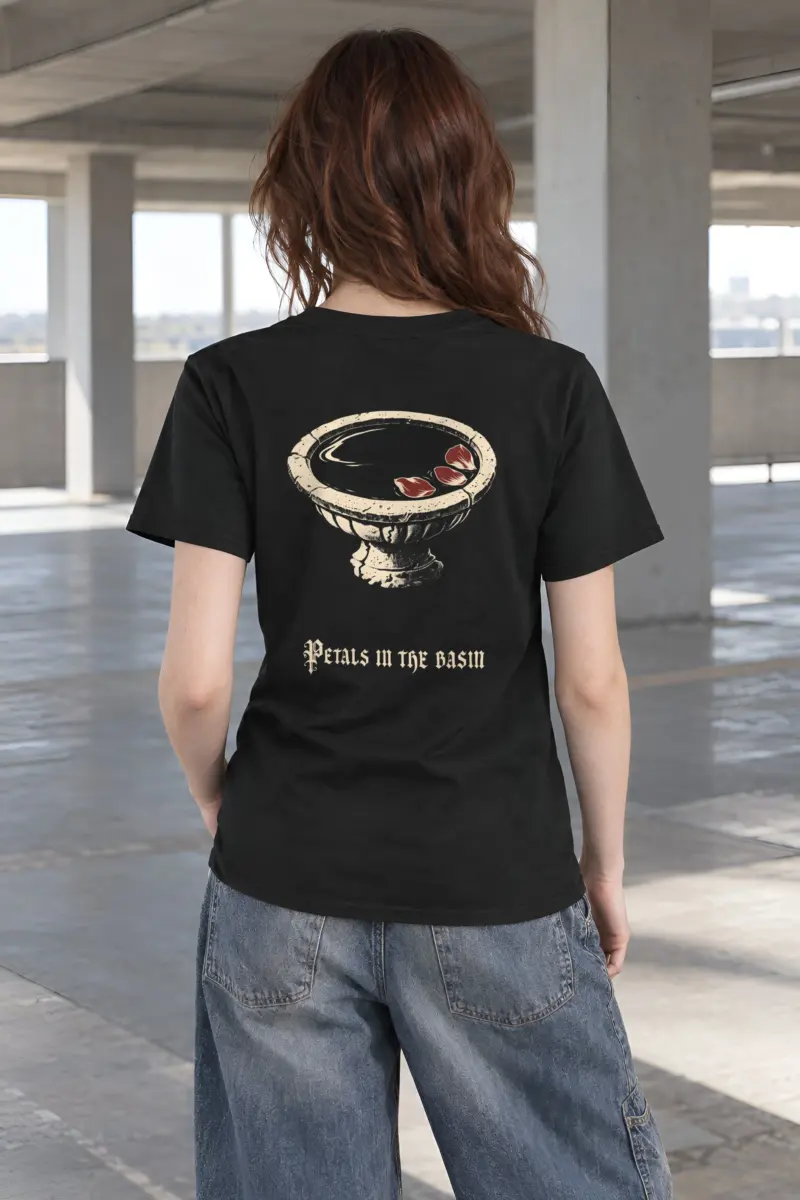 "Petals in the Basin" Heavyweight Unisex Crewneck T-shirt