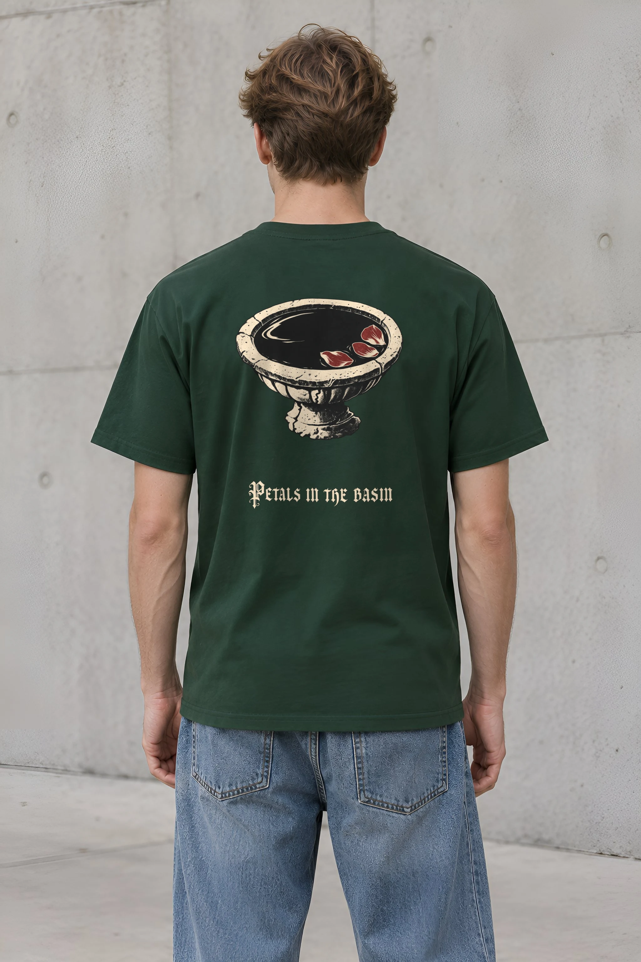 "Petals in the Basin" Heavyweight Unisex Crewneck T-shirt